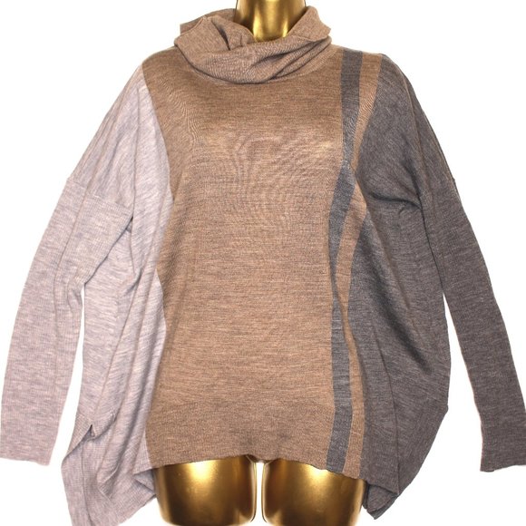 Ellen Tracy Cowl Neck Sweater  Extra Fine Merino - Picture 1 of 5